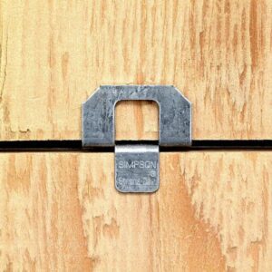 Metal clip spacing on plywood sheeting