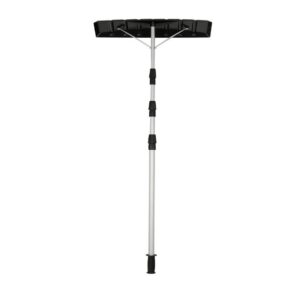 Telescopic roof rake for snow removal