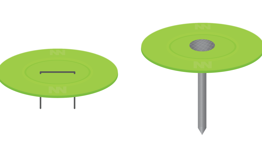 Green mechanical pencil eraser refill and lead.